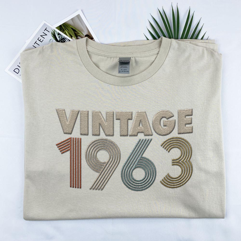 Vintaged 1963 Embroidered T-Shirt