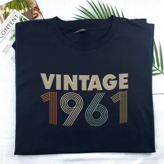 Vintaged 1961 Embroidered T-Shirt