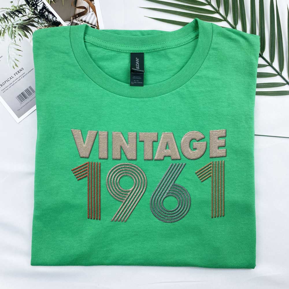 Vintaged 1961 Embroidered T-Shirt - alternate
