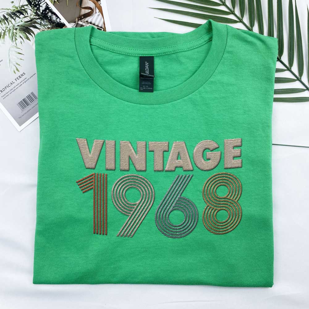 Vintaged 1968 Embroidered T-Shirt - alternate