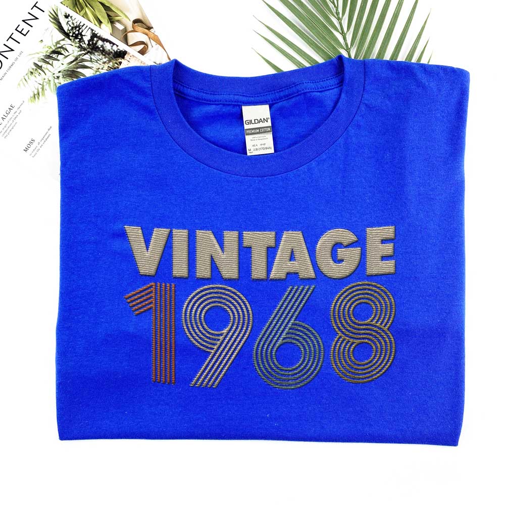 Vintaged 1968 Embroidered T-Shirt