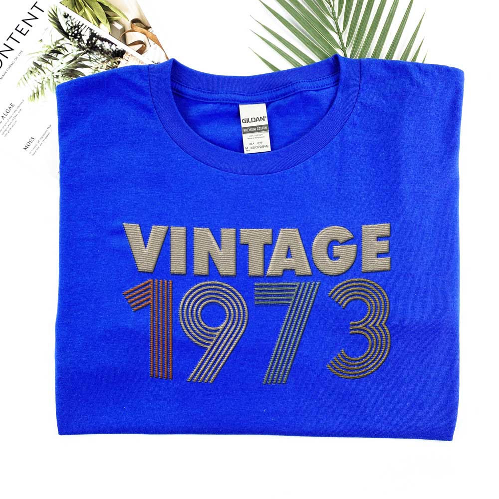 Vintaged 1973 Embroidered T-Shirt