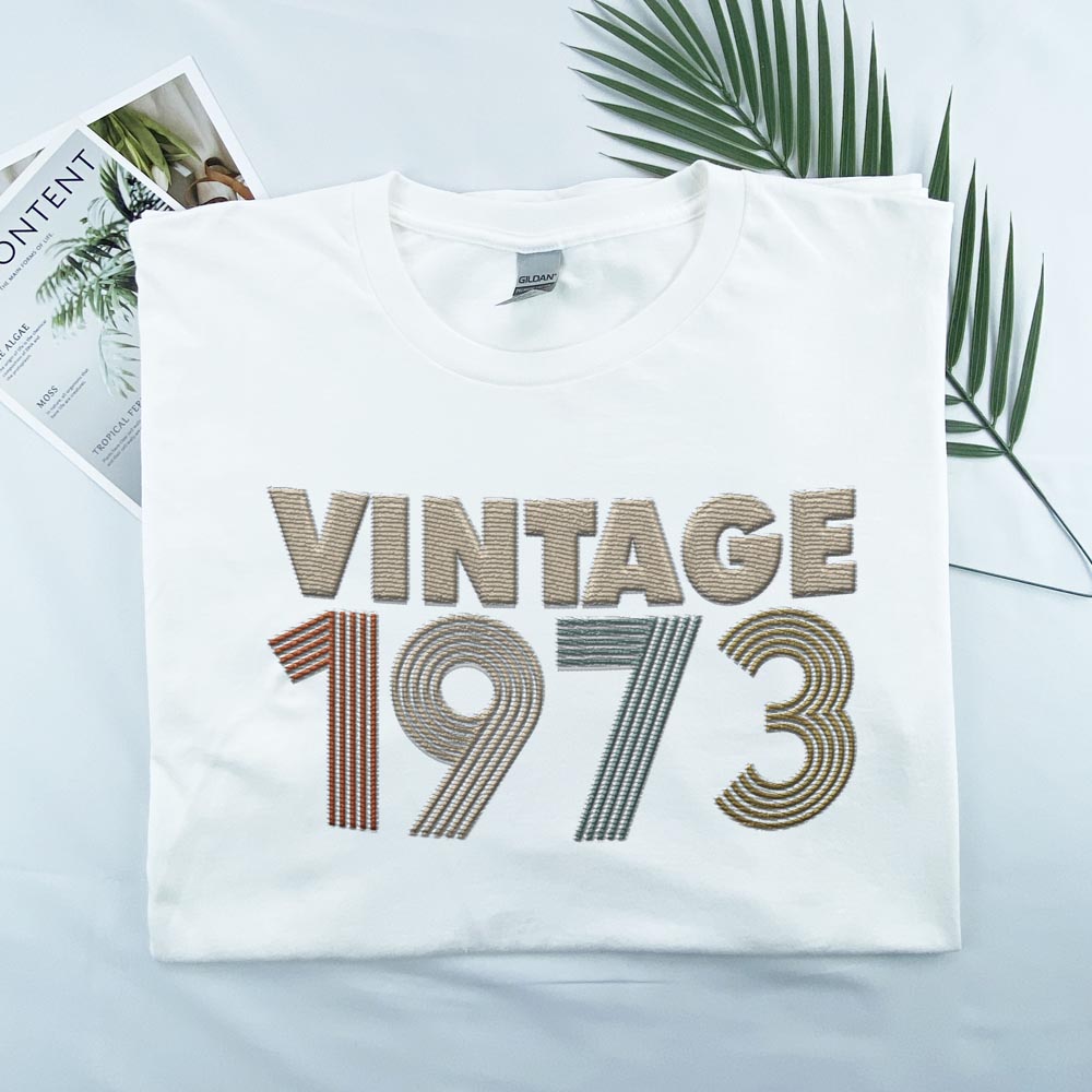 Vintaged 1973 Embroidered T-Shirt