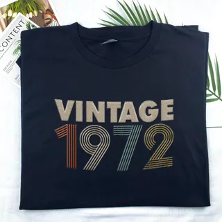 Vintaged 1972 Embroidered T-Shirt
