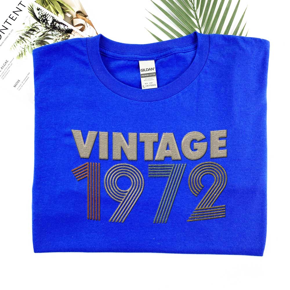 Vintaged 1972 Embroidered T-Shirt