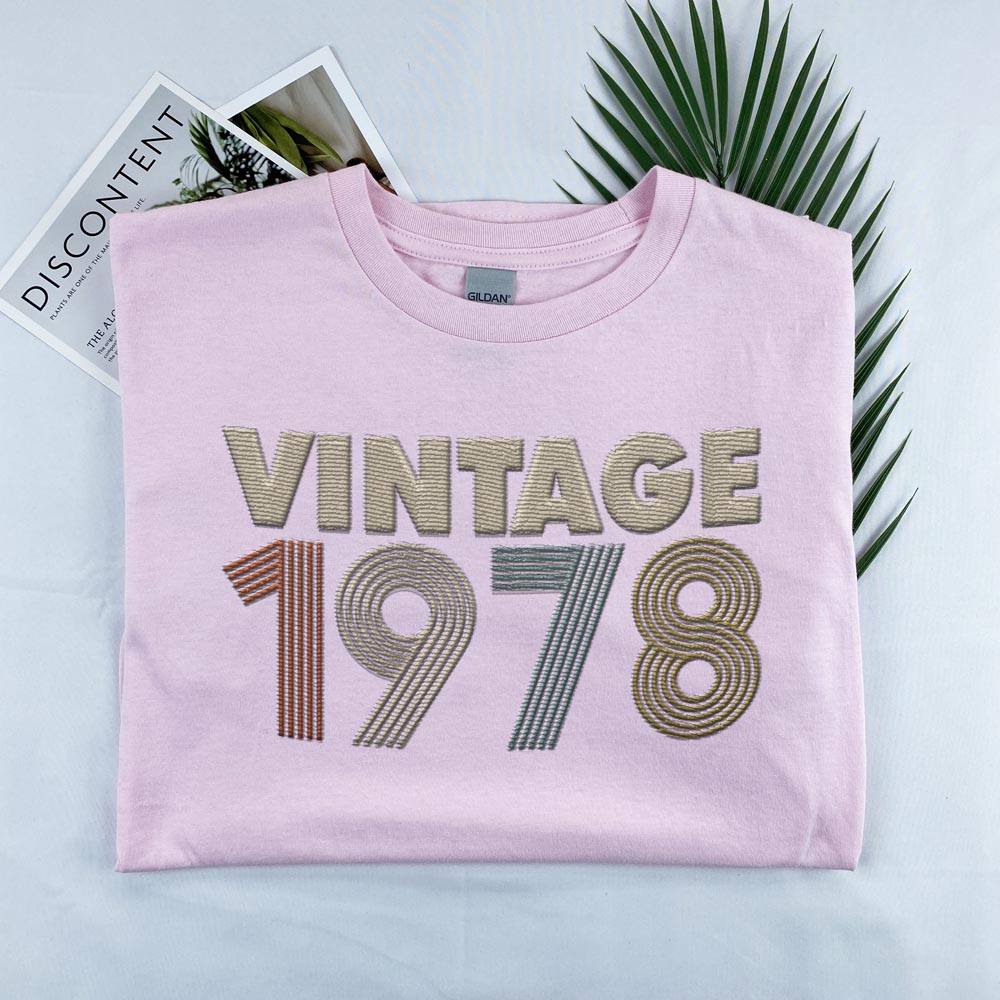Vintaged 1978 Embroidered T-Shirt