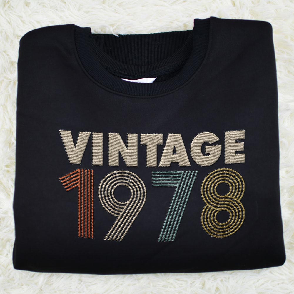 Vintaged 1978 Embroidered Sweatshirt