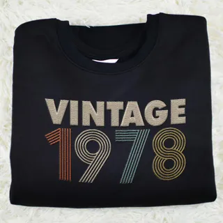 Vintaged 1978 Embroidered Sweatshirt