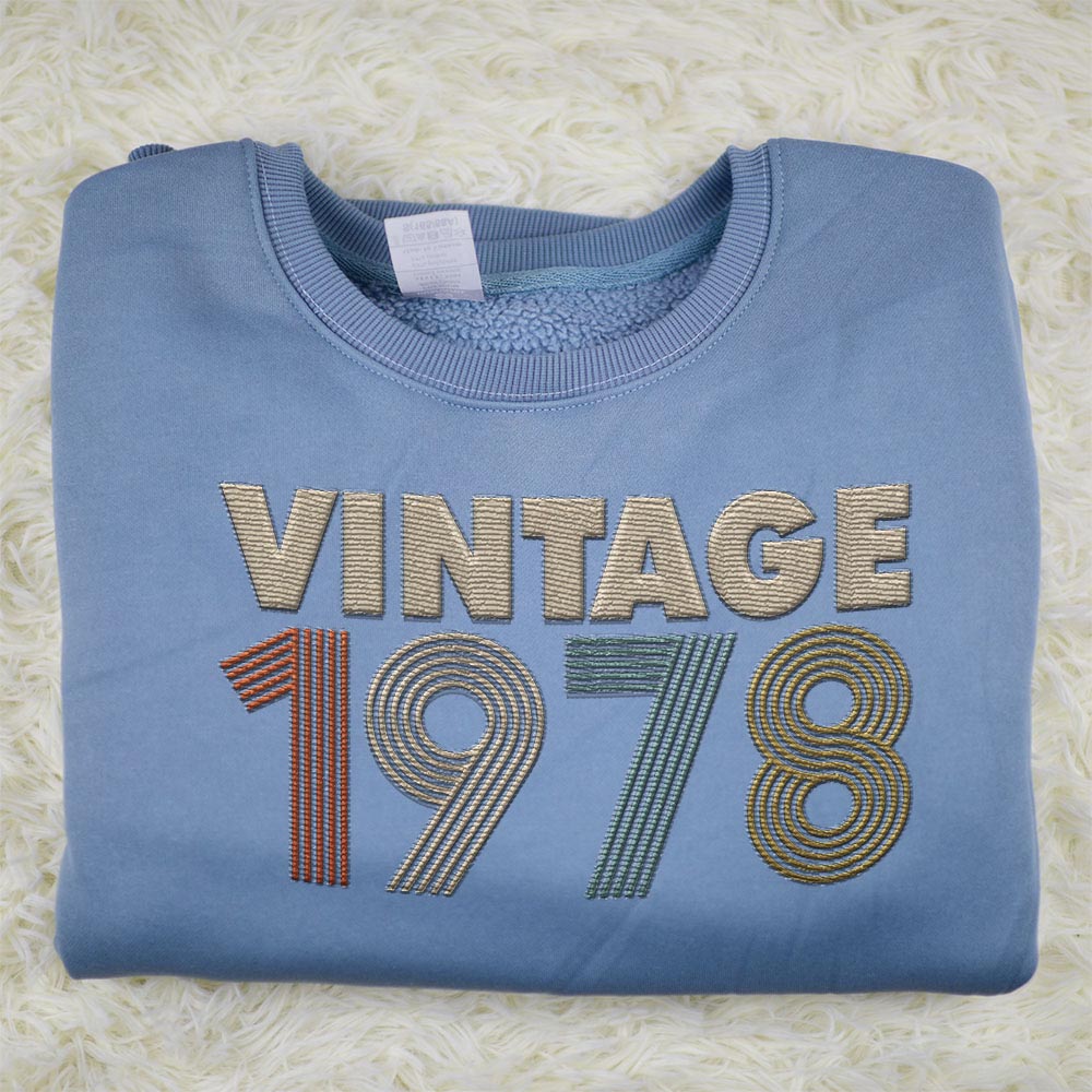 Vintaged 1978 Embroidered Sweatshirt