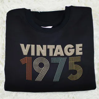 Vintaged 1975 Embroidered Sweatshirt