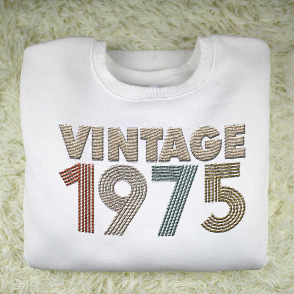 Vintaged 1975 Embroidered Sweatshirt