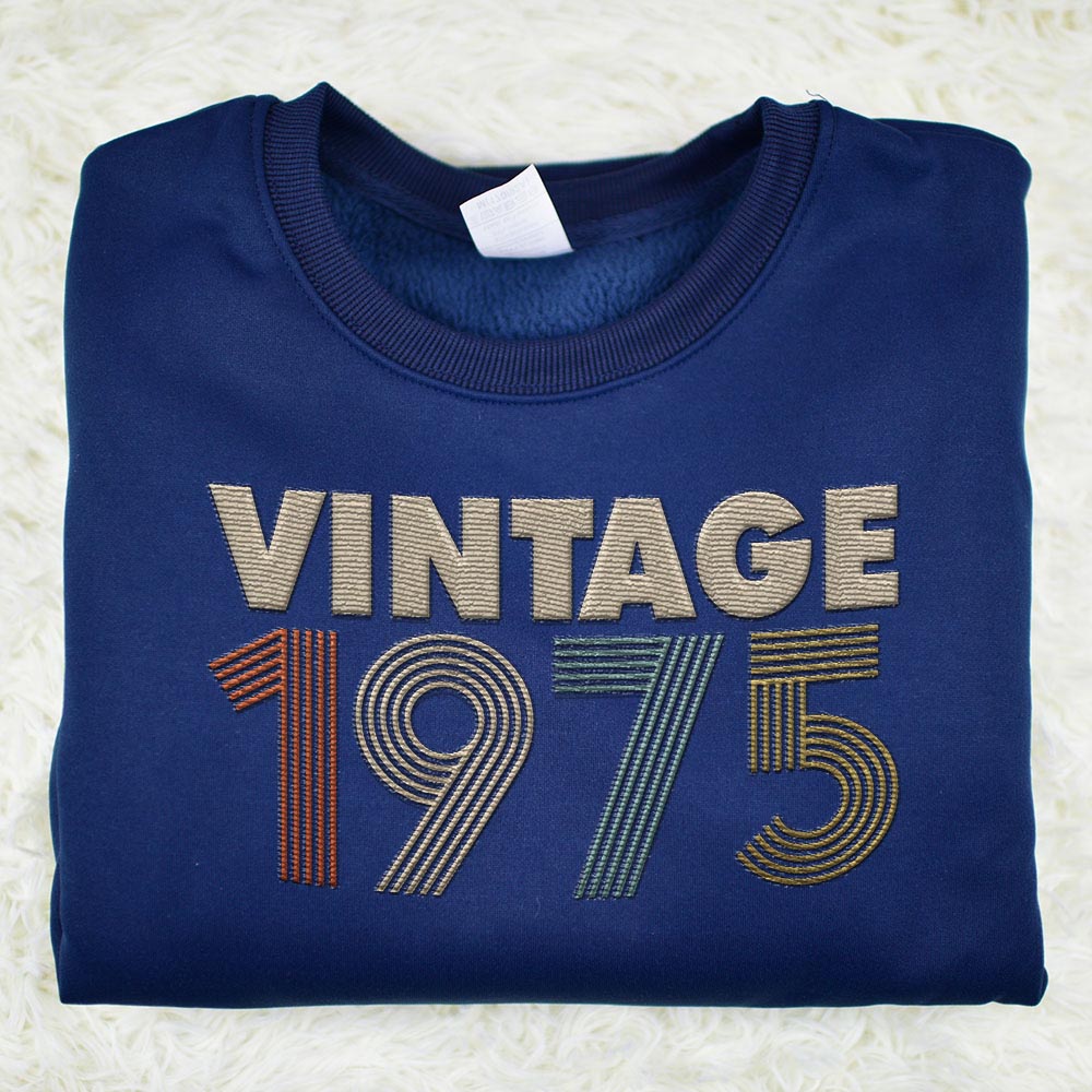 Vintaged 1975 Embroidered Sweatshirt