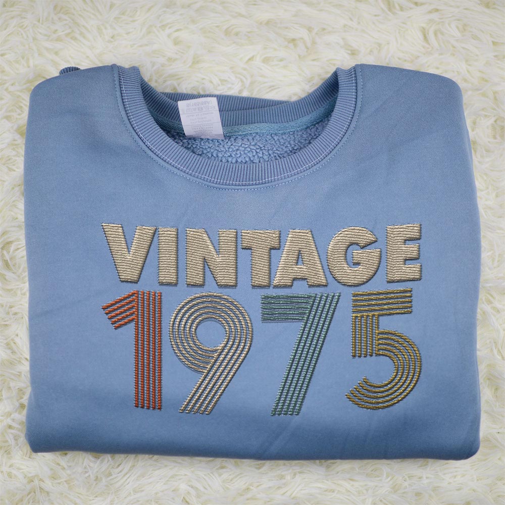Vintaged 1975 Embroidered Sweatshirt