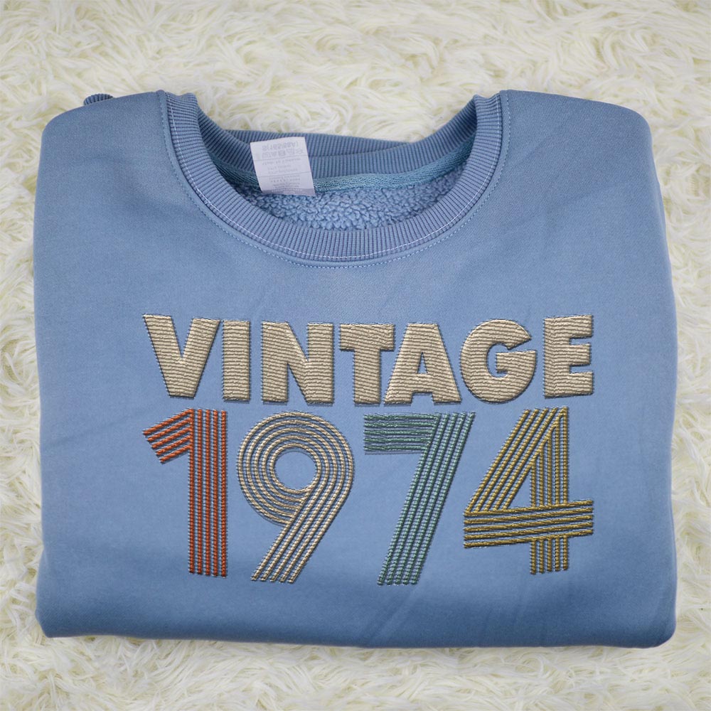 Vintaged 1974 Embroidered Sweatshirt