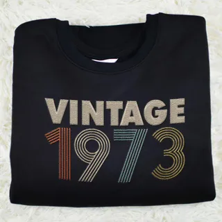 Vintaged 1973 Embroidered Sweatshirt