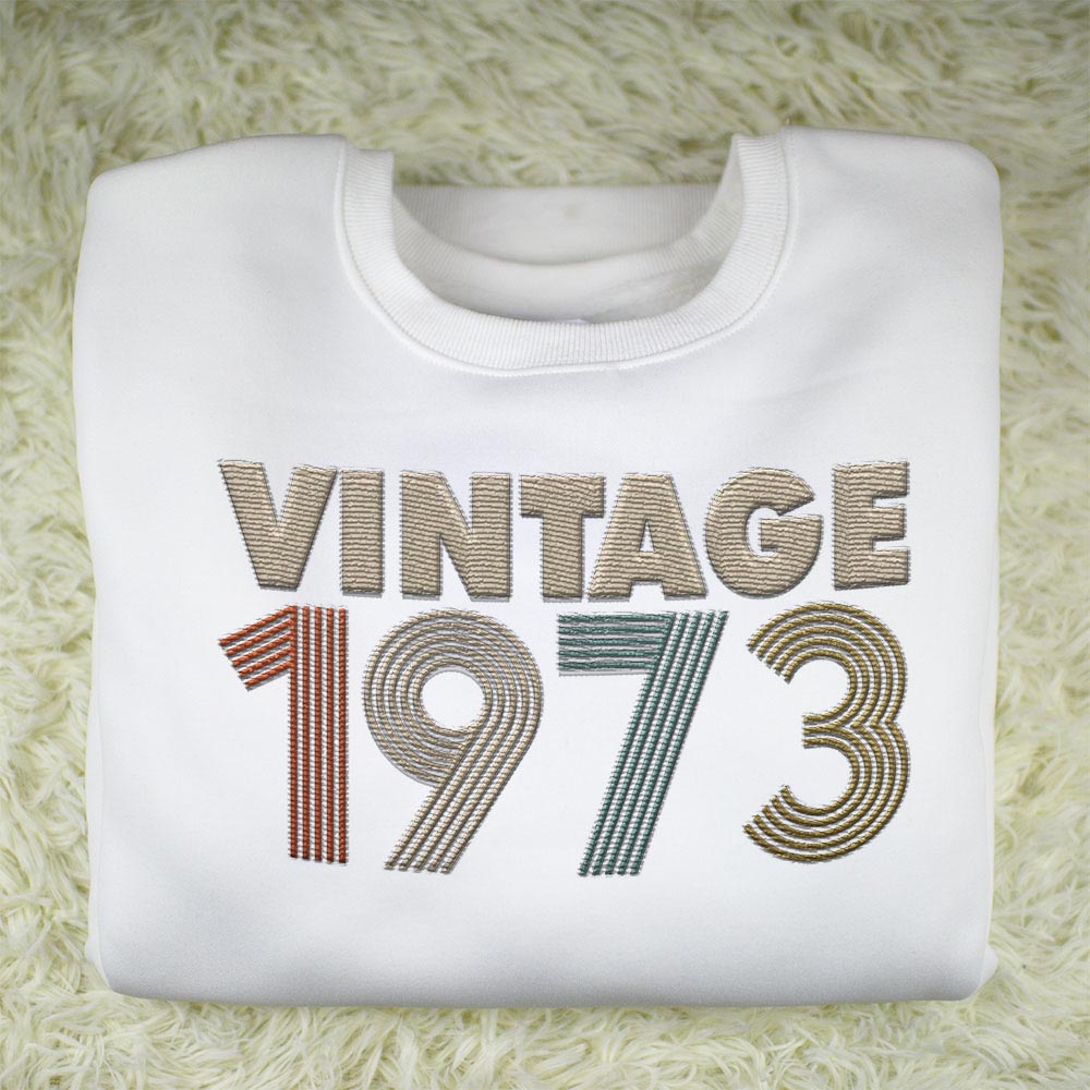 Vintaged 1973 Embroidered Sweatshirt