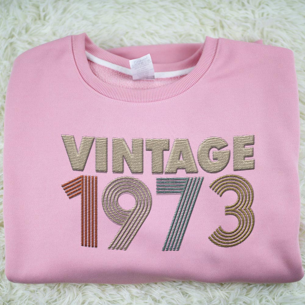 Vintaged 1973 Embroidered Sweatshirt
