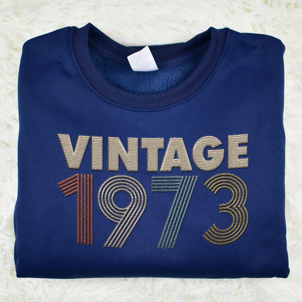 Vintaged 1973 Embroidered Sweatshirt