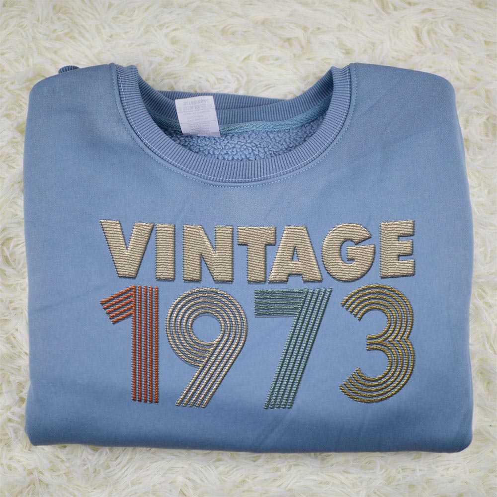 Vintaged 1973 Embroidered Sweatshirt
