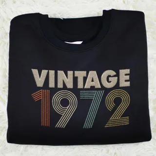 Vintaged 1972 Embroidered Sweatshirt