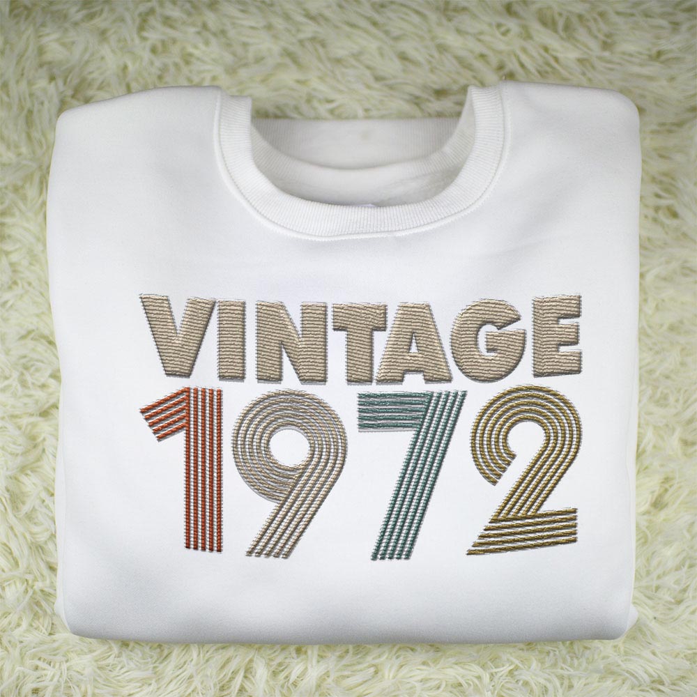 Vintaged 1972 Embroidered Sweatshirt