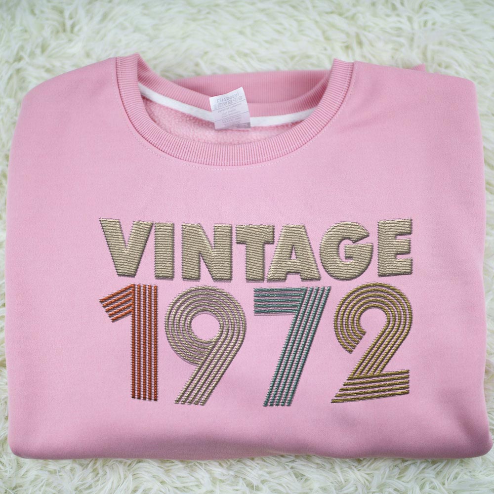 Vintaged 1972 Embroidered Sweatshirt