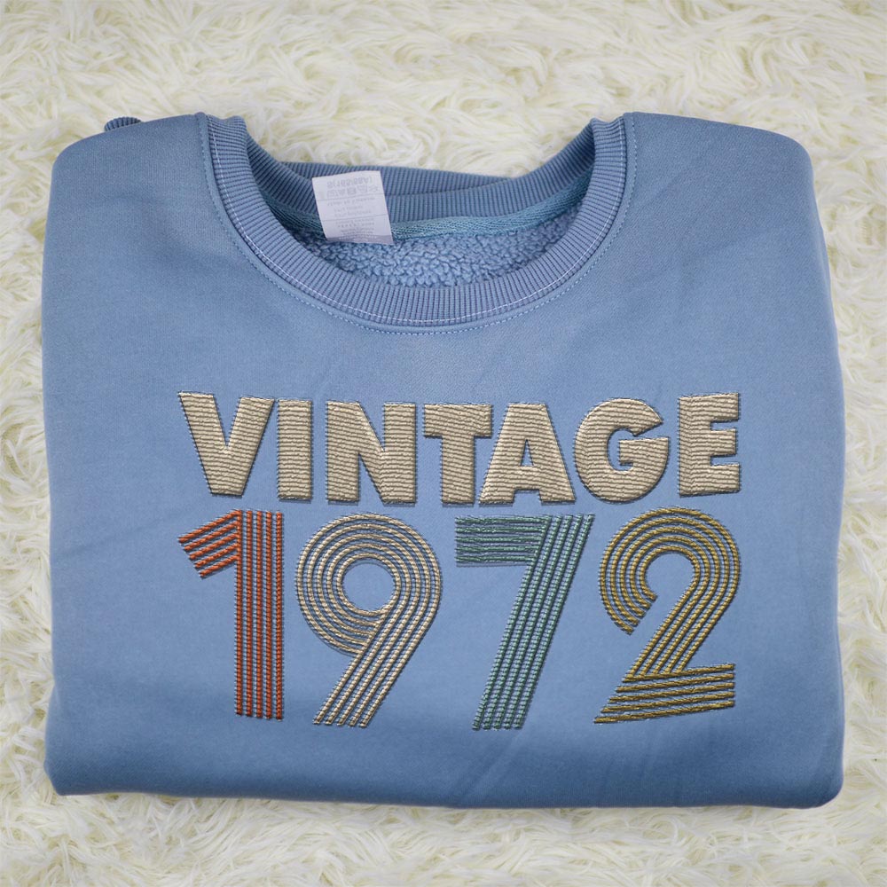 Vintaged 1972 Embroidered Sweatshirt