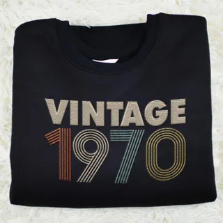 Vintaged 1970 Embroidered Sweatshirt