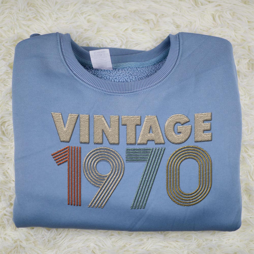Vintaged 1970 Embroidered Sweatshirt