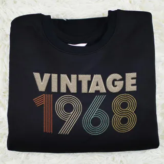 Vintaged 1968 Embroidered Sweatshirt