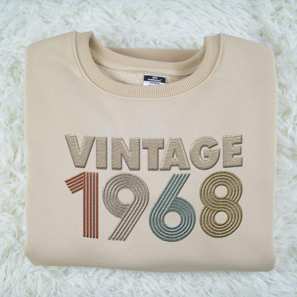Vintaged 1968 Embroidered Sweatshirt