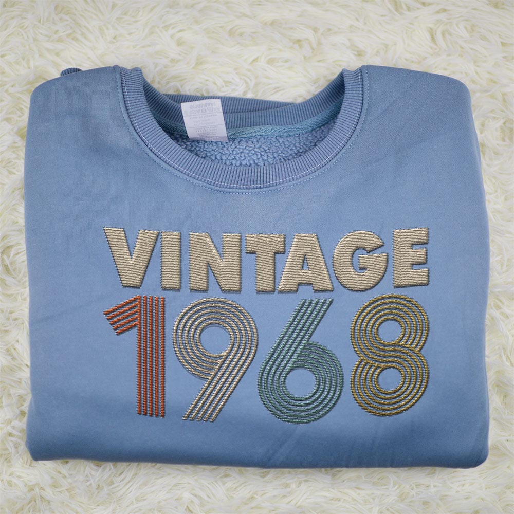 Vintaged 1968 Embroidered Sweatshirt