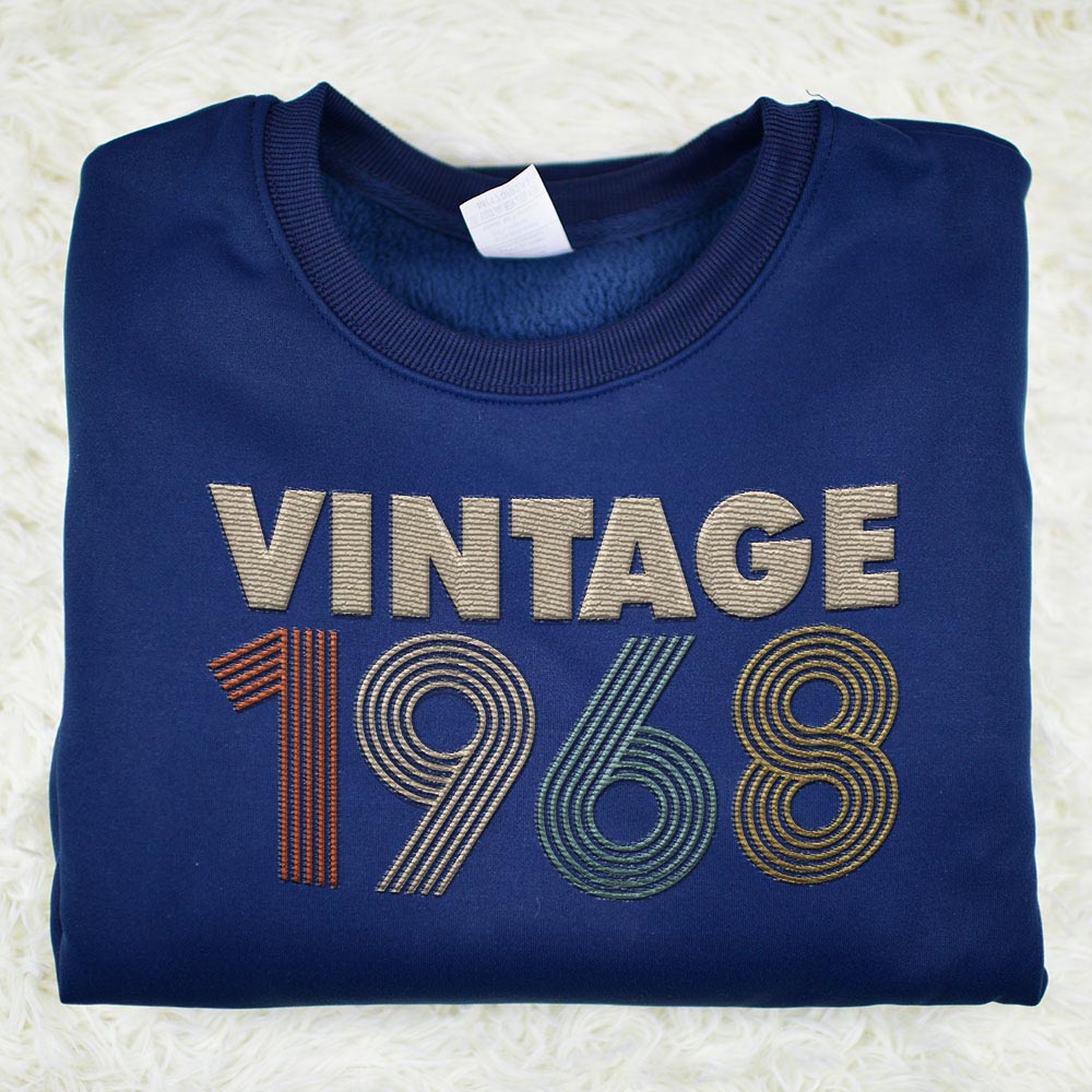 Vintaged 1968 Embroidered Sweatshirt