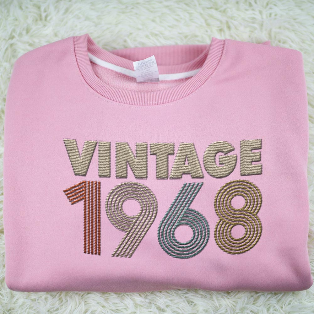 Vintaged 1968 Embroidered Sweatshirt