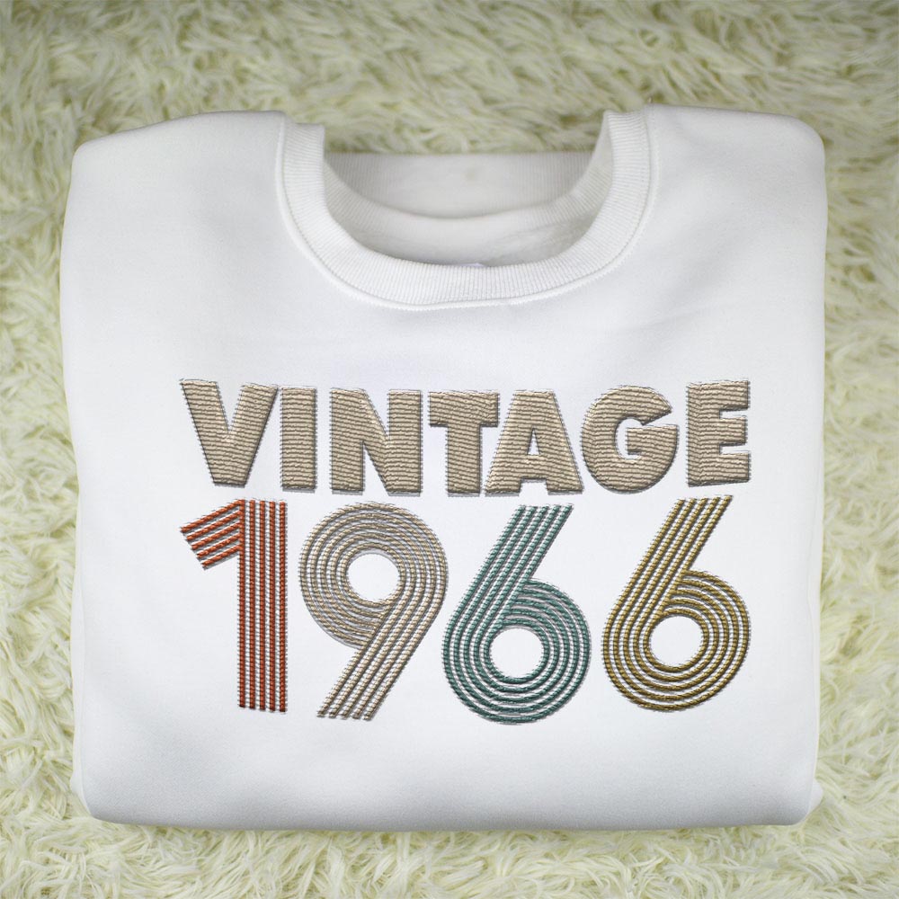 Vintaged 1966 Embroidered Sweatshirt