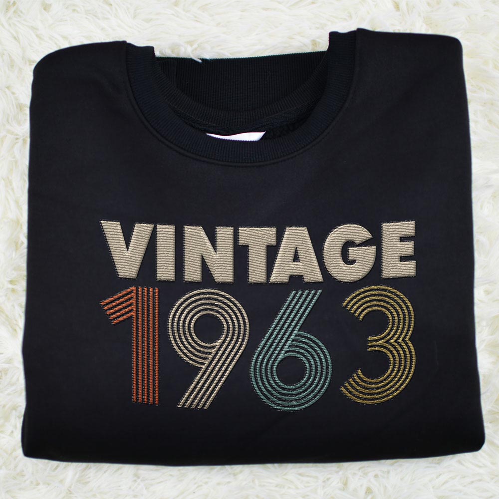 Vintaged 1963 Embroidered Sweatshirt