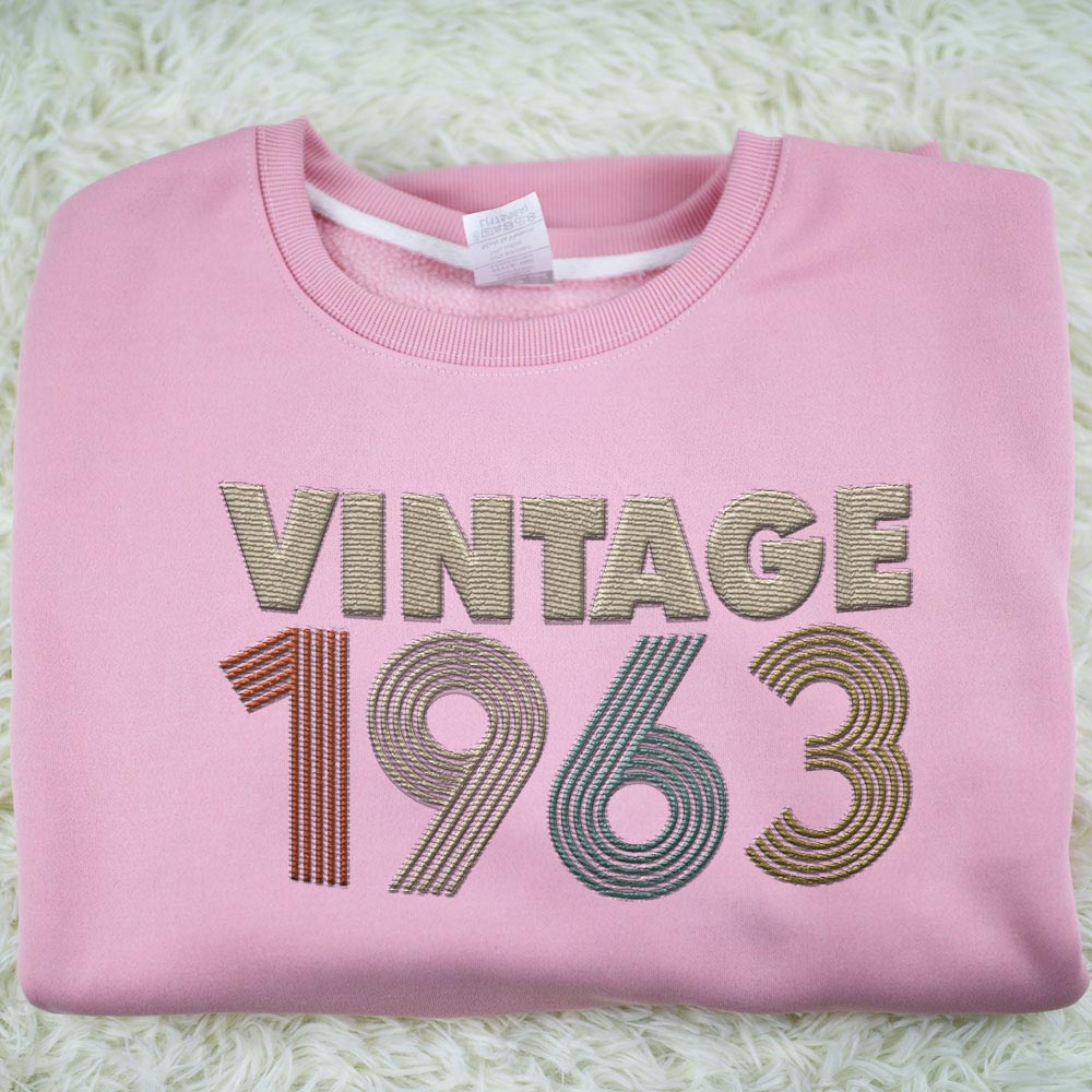 Vintaged 1963 Embroidered Sweatshirt