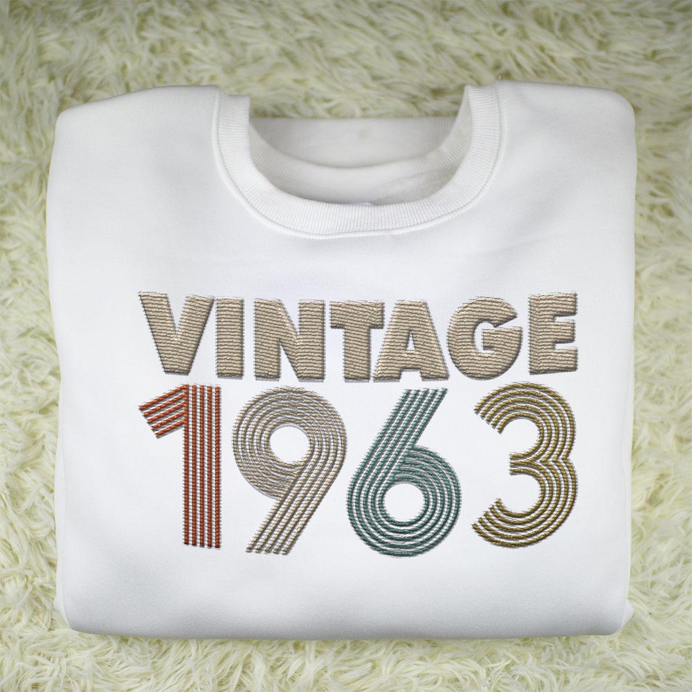 Vintaged 1963 Embroidered Sweatshirt