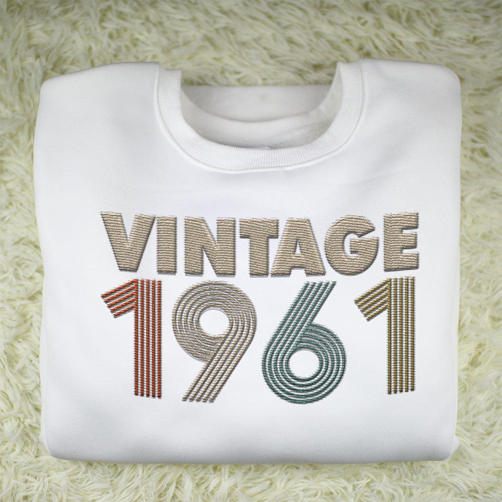 Vintaged 1961 Embroidered Sweatshirt