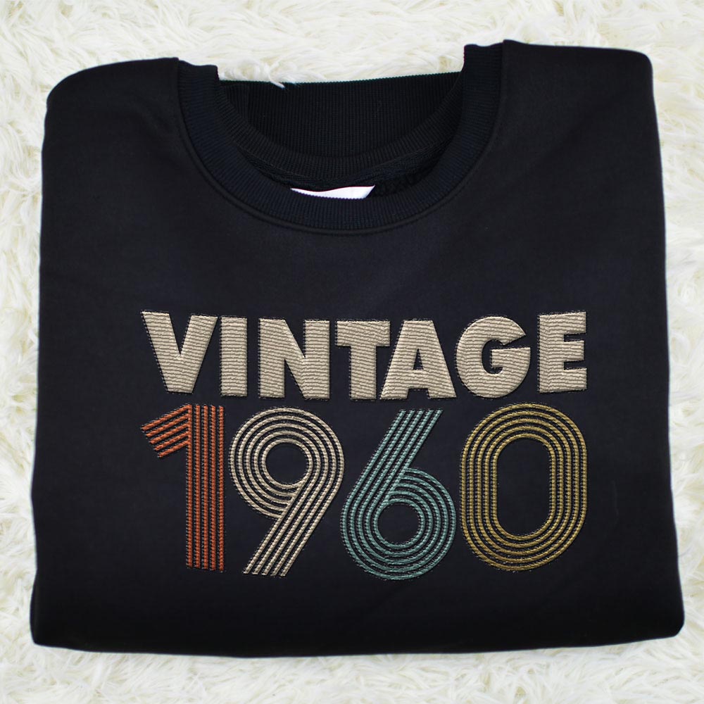 Vintaged 1960 Embroidered Sweatshirt