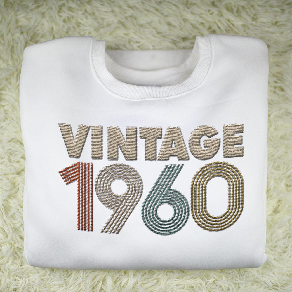 Vintaged 1960 Embroidered Sweatshirt