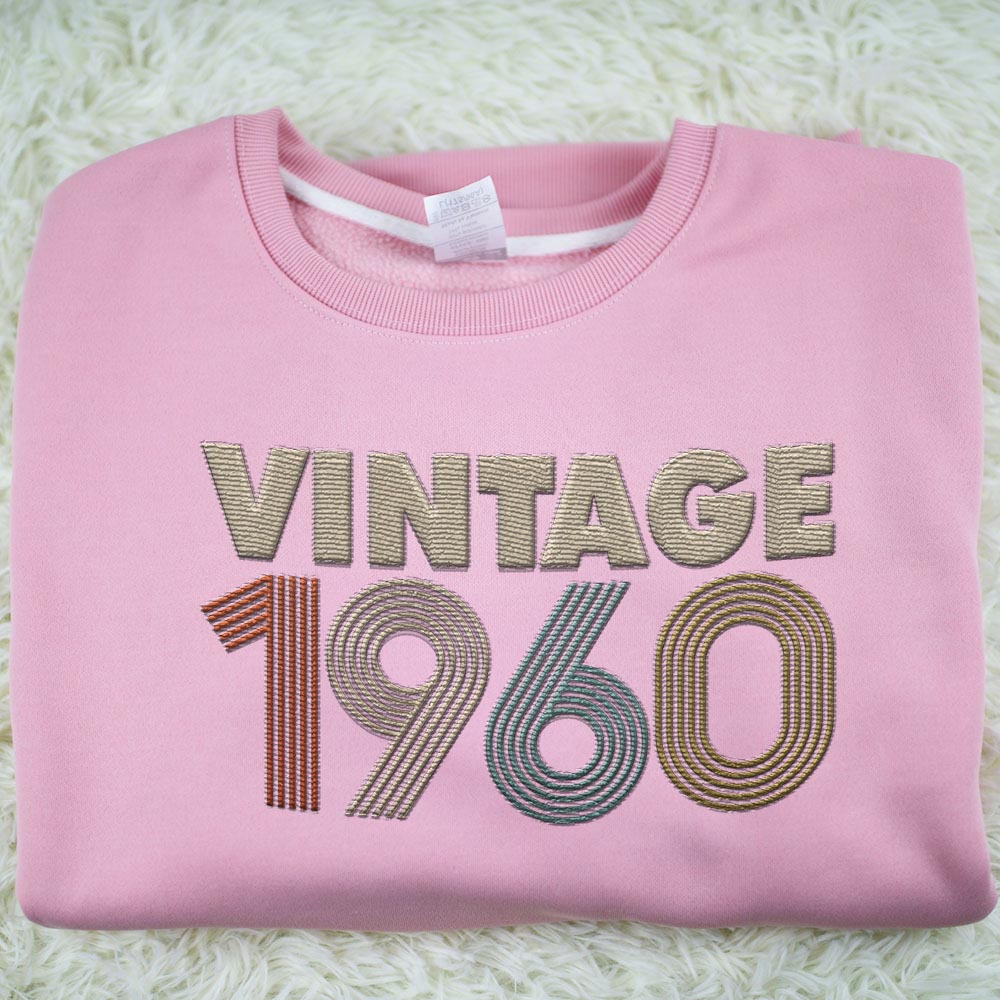 Vintaged 1960 Embroidered Sweatshirt