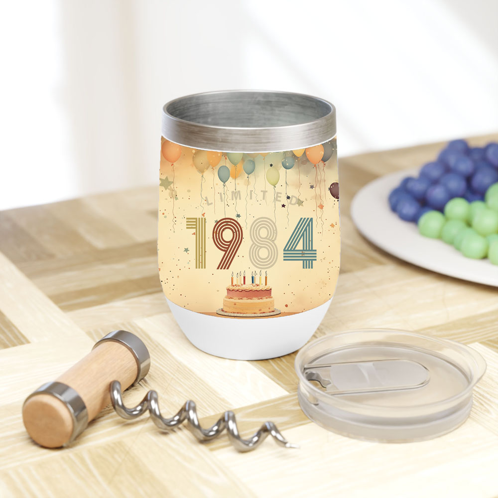 Limited 1984 Birthday Wine Tumbler