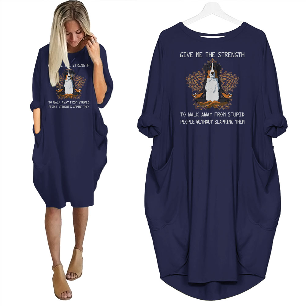 Miniature American Shepherds Print Pocket Dress Funny Saying For Dog Lovers