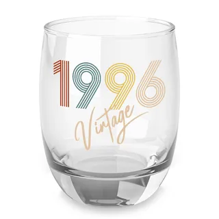 Vintage 1996 Birthday Whiskey Glass