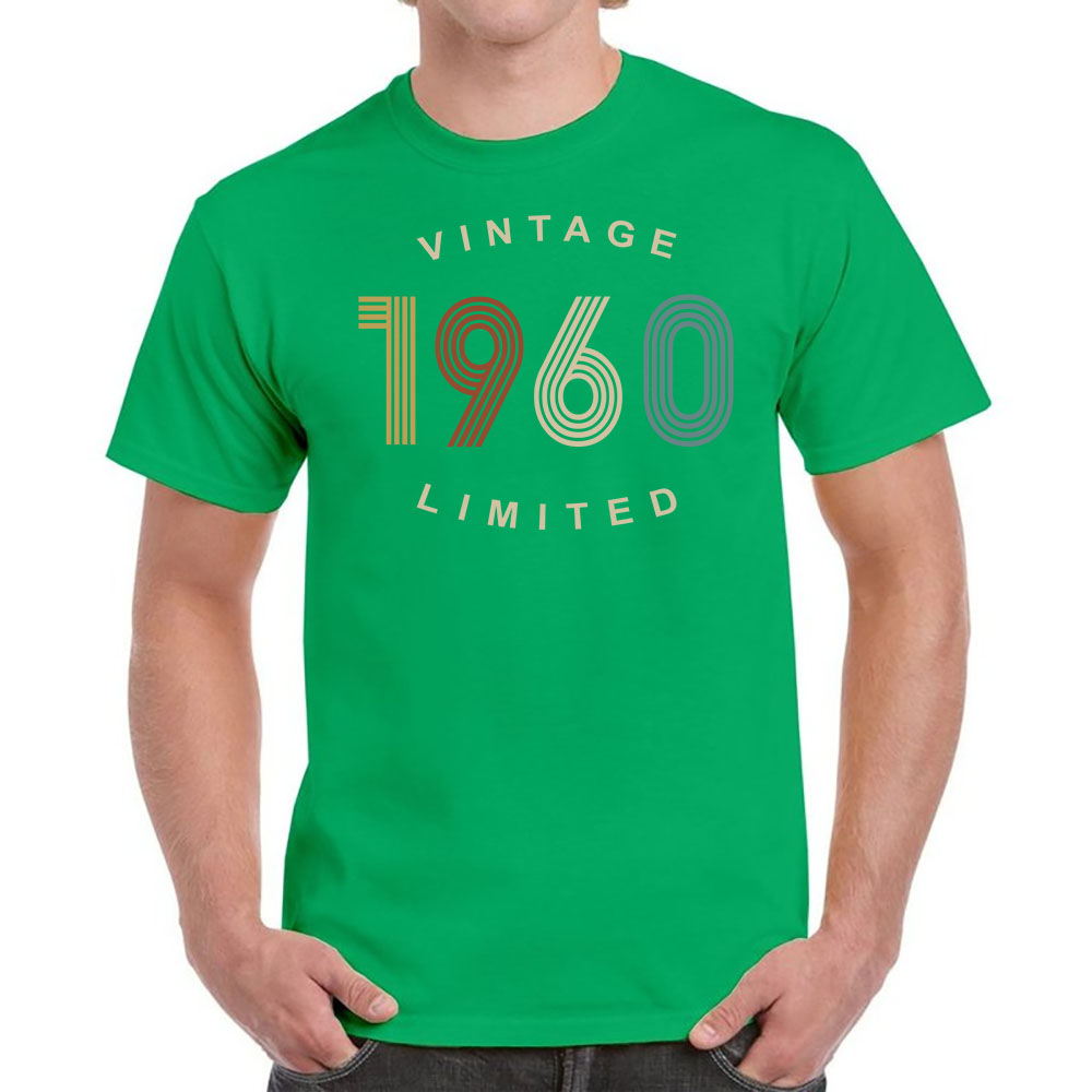 Vintage Limited 1960 Birthday T-Shirt For Men Women