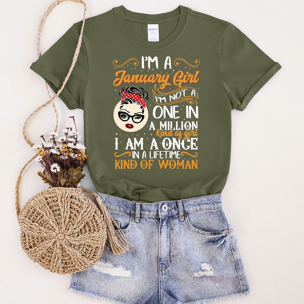 I'm A January Girl Birthday T-Shirt