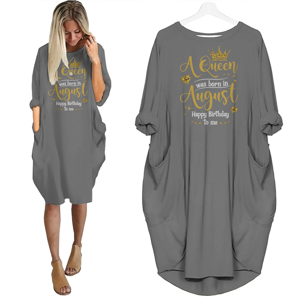 I'm August Queen Birthday Pocket Dress