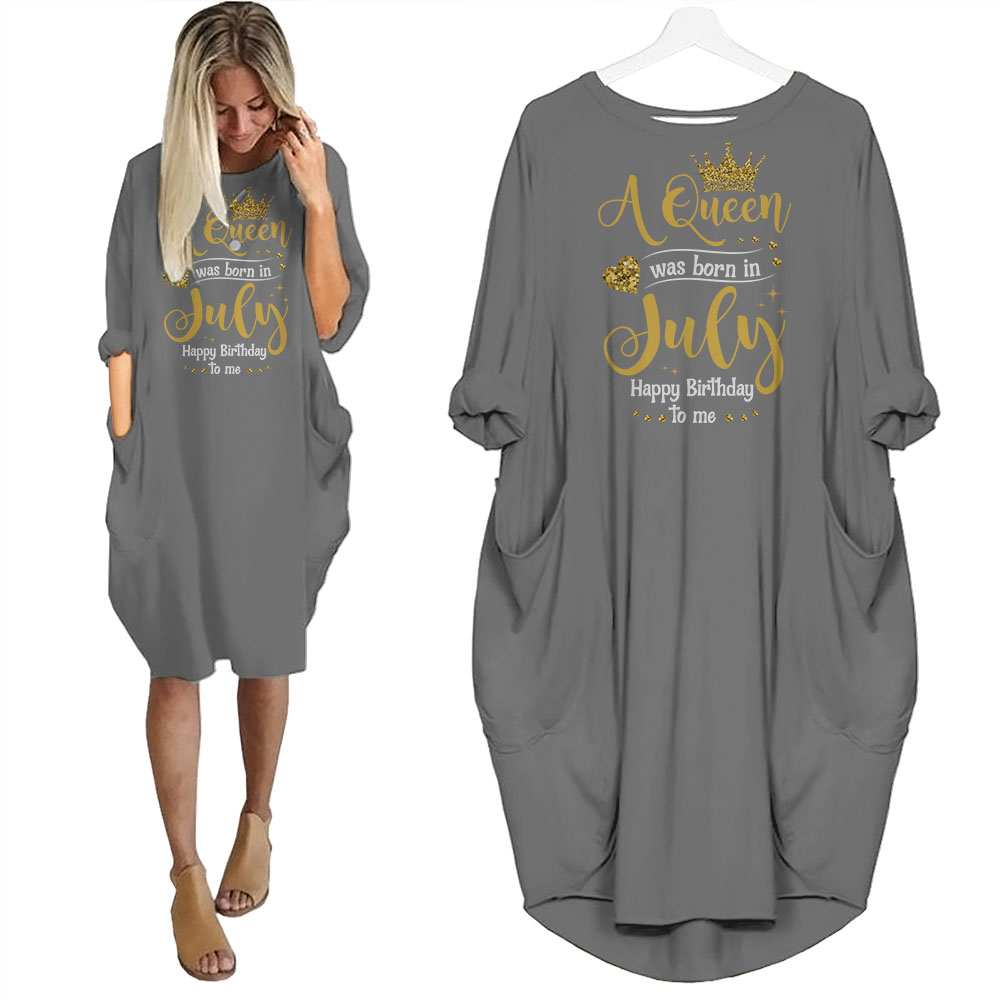 I'm July Queen Birthday Pocket Dress