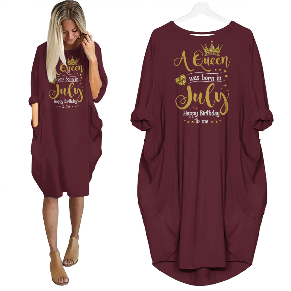 I'm July Queen Birthday Pocket Dress